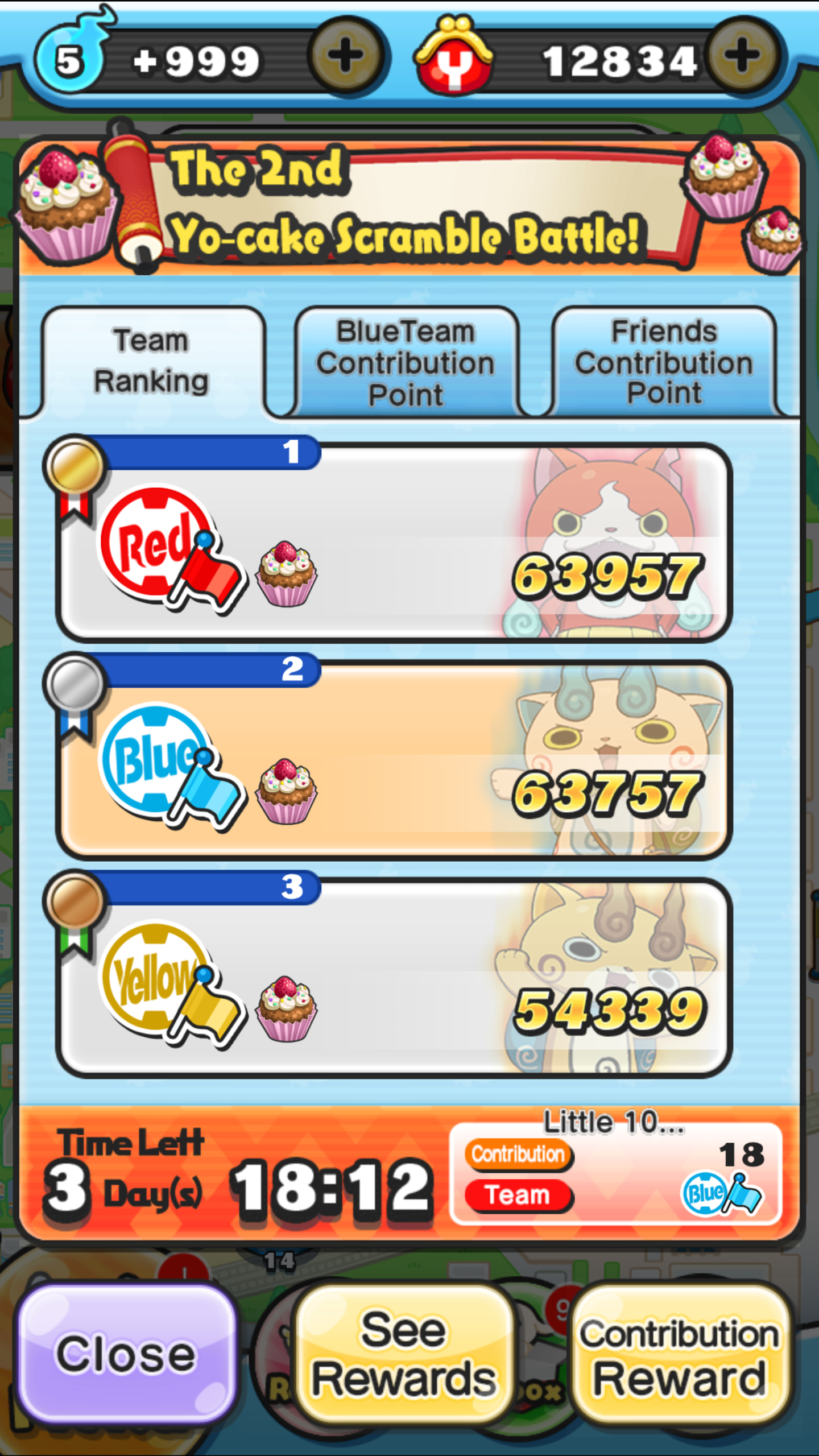 Yo-Kai Watch Wibble Wobble Yo-Cake Teams